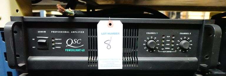 QSC PowerLight 4.0 Professional Amplifier 4000 Watts PL4.0- Bare End Connector