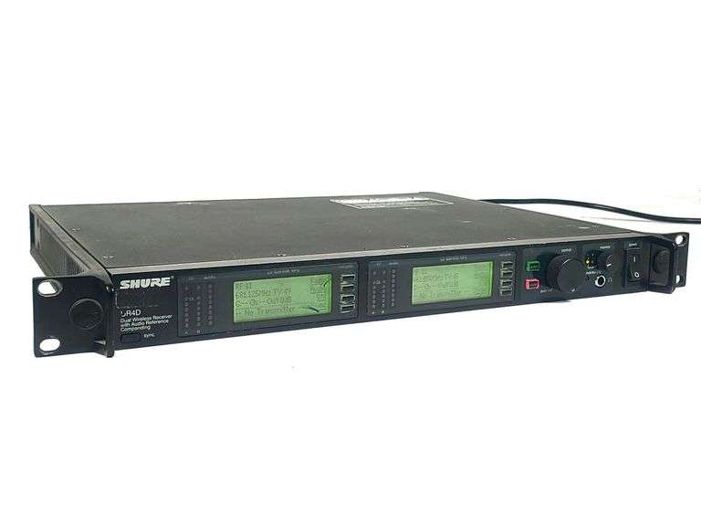 Shure UR4D Dual Wireless Receiver - (L3: 638-698 MHz) (NOT FOR USE IN THE U.S.)