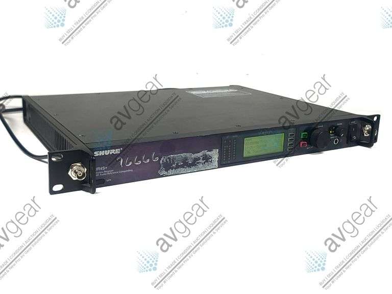 Shure UR4S+ Wireless Microphone Receiver w/ Audio Reference Companding (H4: 518 - 578 MHz)