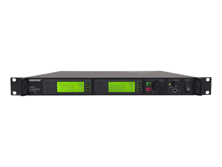Shure UR4D+ Dual G1 Wireless Receiver (470-530 MHz) Power Test