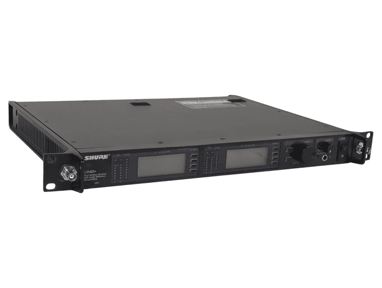 Shure UR4D+ Dual G1 Wireless Receiver (470-530 MHz) Power Test