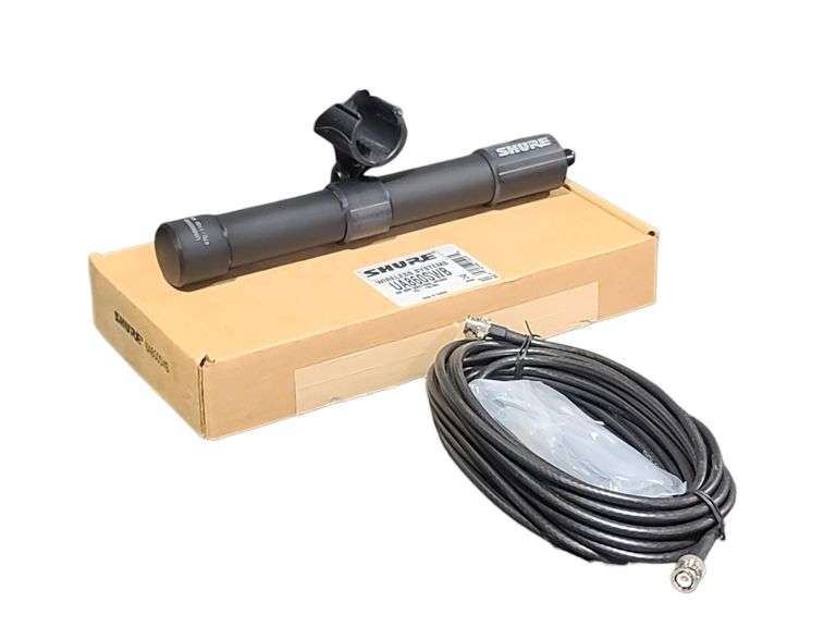 Shure UA860SWB UHF OMNI Directional Antenna (470-1100MHz) w/ BNC Cable and Clip in Open Box
