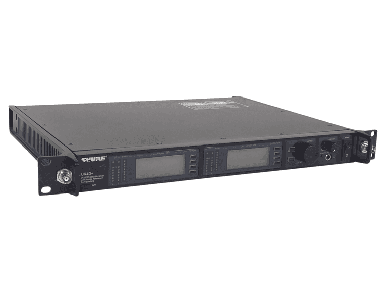 Shure UR4D+ Dual G1 Wireless Receiver (470-530 MHz) Power Test