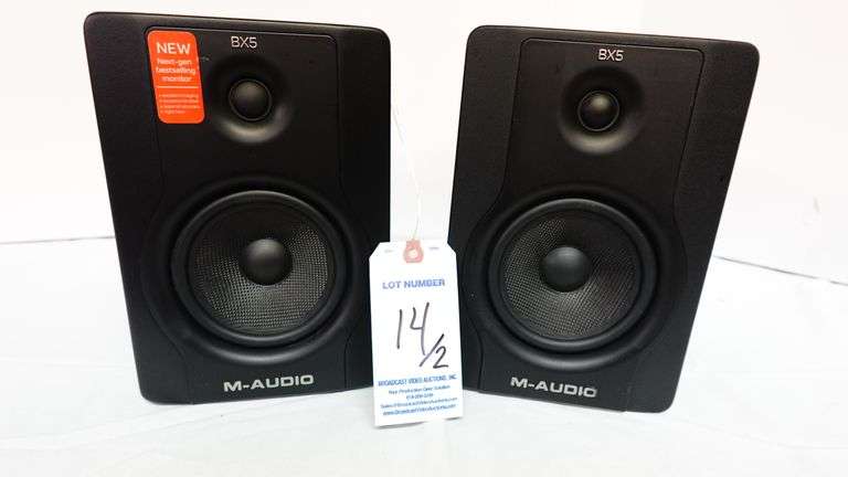 M-Audio BX5 D2 5" Powered Studio Monitor Speakers-Pair