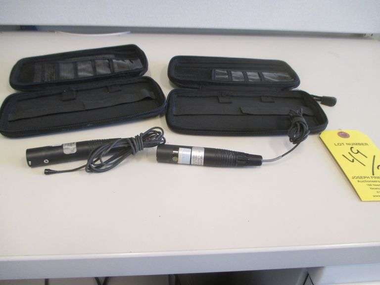 LOT (2) Countryman Lav Mics w/ Cases