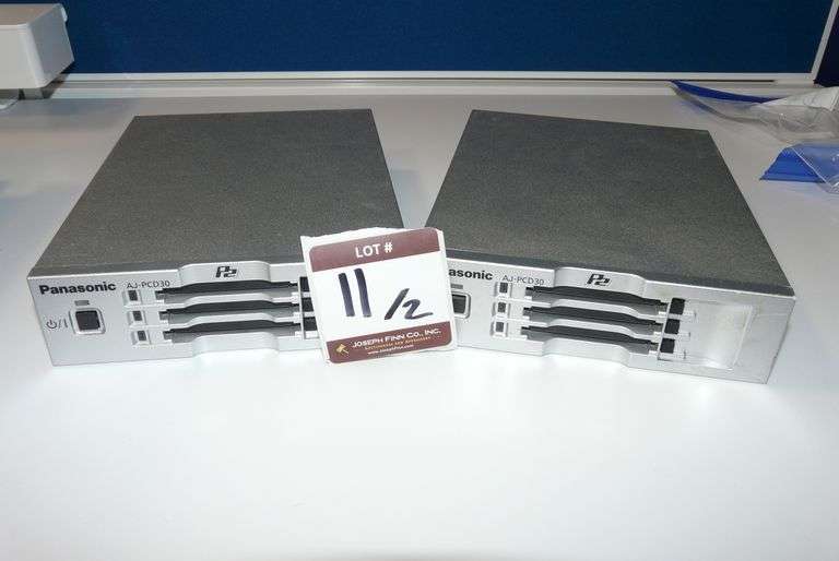 Lot (2) Panasonic AJ-PCD30 P2 Card Reader (No Power Supplies)