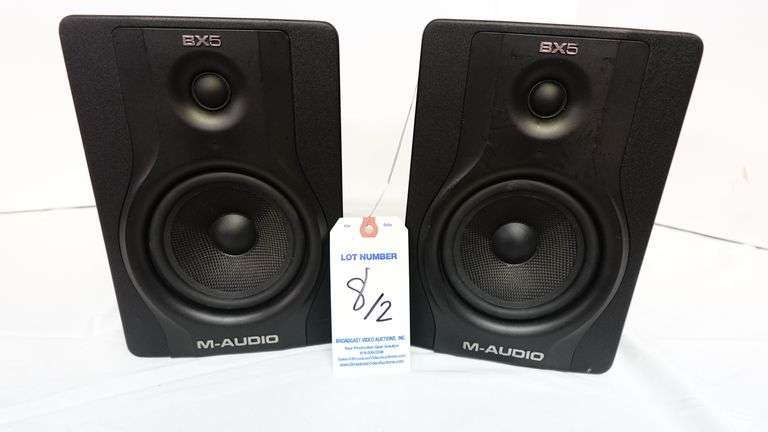 M-Audio BX5 Carbon Black 5" Powered Studio Monitor Speakers-Pair