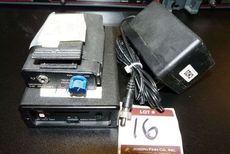 Lot (1) Lectrosonics IFBT1 UHF IFB Transmitter with Power Supply and (1) IFBR1 Receiver on Block 24 