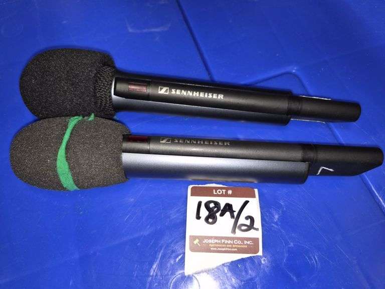 Lot (2) Sennheiser SKM 5000 Handheld Wireless Mics 674-698 MHz (Not Legal for Use in the USA)