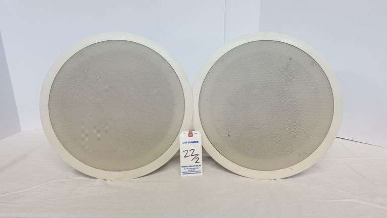 Atlas Sounds FAP82T 8" 60W 70/100V Coaxial In Ceiling Speakers-Pair