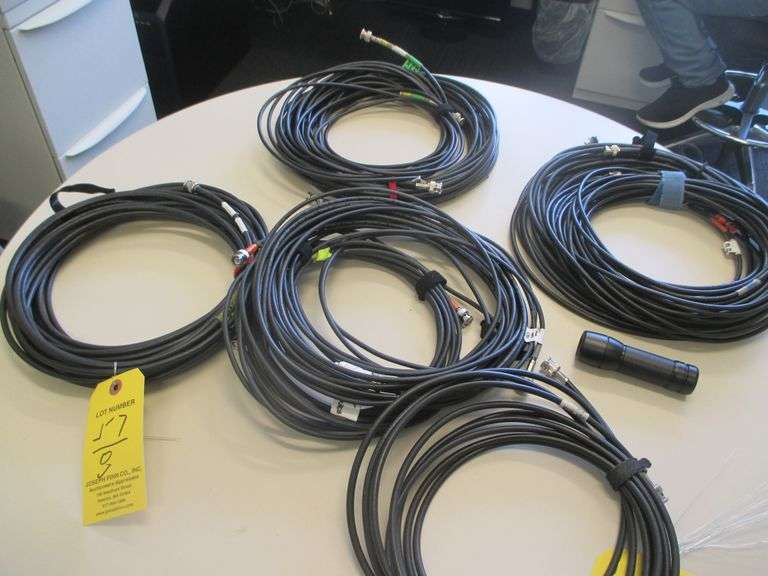 LOT (8) Spools BNC Cables
