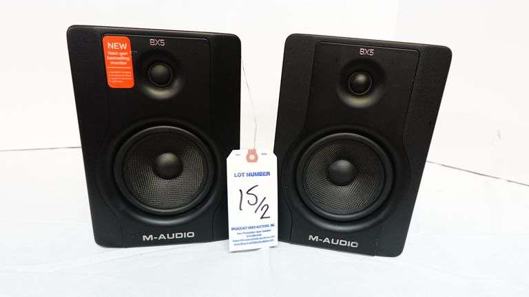 M-Audio BX5 D2 5" Powered Studio Monitor Speakers-Pair