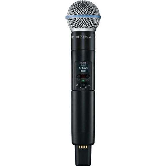(NEW) Shure SLXD2/B58 Digital Wireless Handheld Microphone Transmitter w/ Beta58 Capsule (470 - 514 