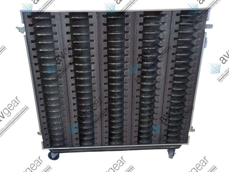 (200) Par Lenses in Custom Hard Wheel Road Case