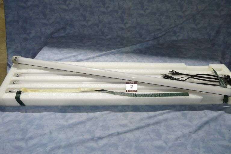 Lot (4) Quasar Science Q50XG LED Light Tubes with AC Cables