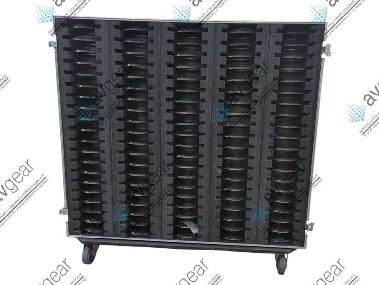 (193) Par Lenses in Custom Hard Wheel Road Case