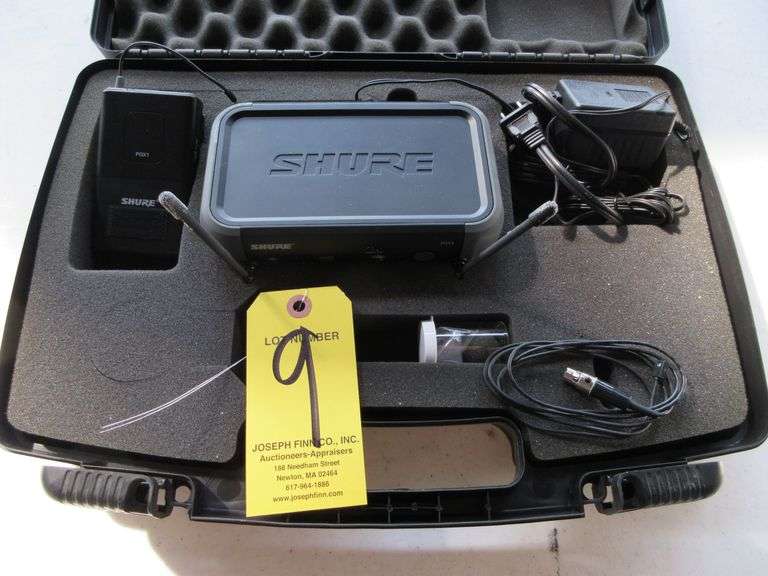 Shure PGX4 Receiver w/ Shure PGX1 Wireless Transmitter, PS and Shure Hard Plastic Case (NOT FOR USE 