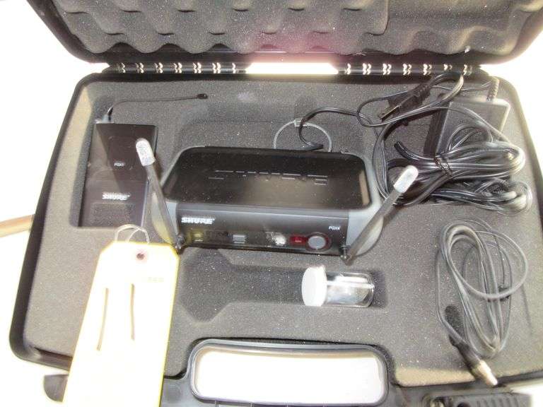 Shure PGX4 Receiver w/ Shure PGX1 Wireless Transmitter, PS and Shure Hard Plastic Case (NOT FOR USE 