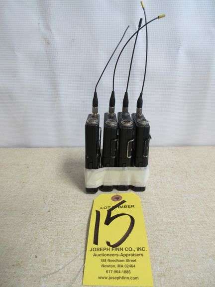 LOT (4) Shure UR1 Belt Pack Transmitters w/ Antennas, Freq. G1 470-530 MHz