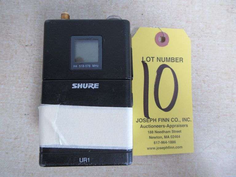 LOT (3) Shure UR1 Belt Pack Transmitters, Freq. H4 518-578 MHz (No Antennas)