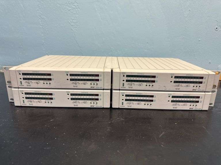 RTS | SSA-424 | dual digital hybrid intercom interface | Lot Includes 4x SSA-424 RackMounted togethe