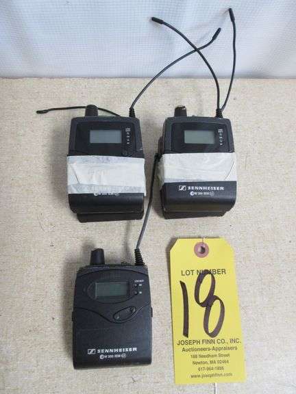 LOT (5) Sennheiser EK300 IEM Beltpack Diversity Transmitters w/ Receivers, Freq. A 516-558 MHz