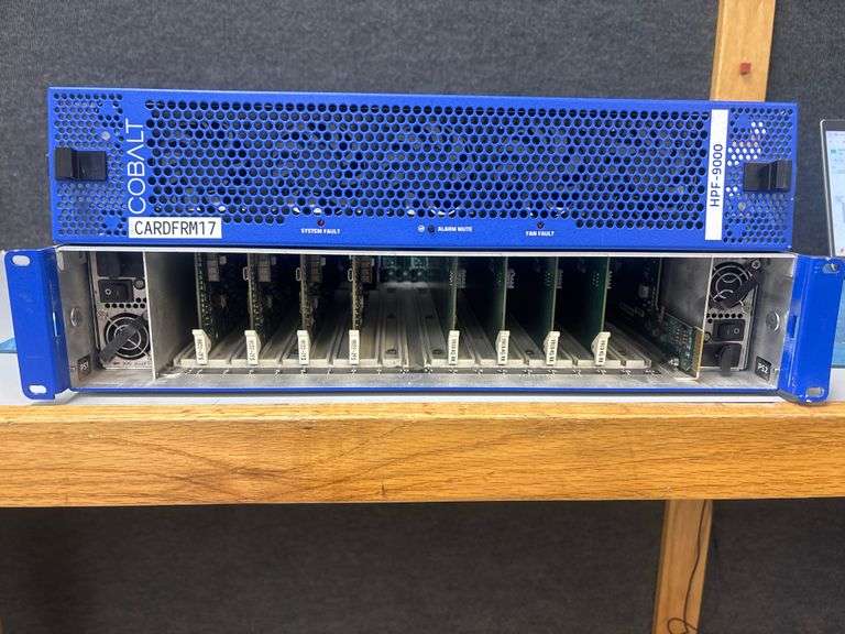 Cobalt | HPF-9000 | 2RU, 20-slot openGear® compatible modular frame | Includes these cards installed