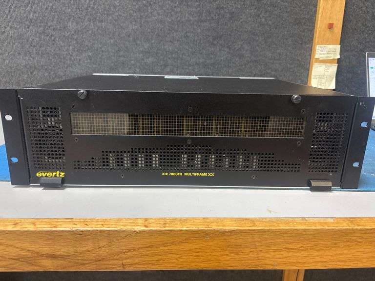 Evertz | 7800FR | 3RU Multiframe | Includes these Cards Installed FRONT: 1 7800FC, 5 7847FSE-3G, 3 7