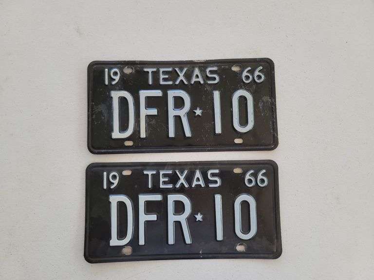 Pair 1966 DFR*10 TEXAS