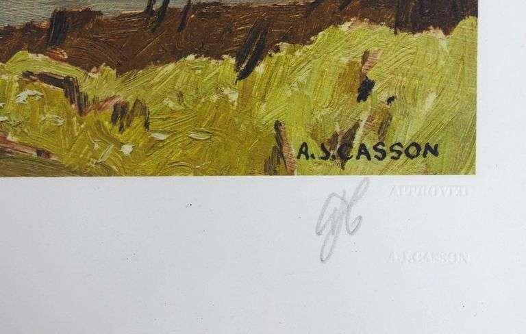 HAND-SIGNED A.J. CASSON PRINT