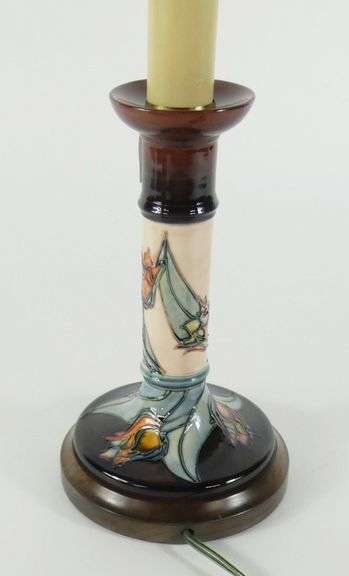 MOORCROFT CANDLESTICK LAMP
