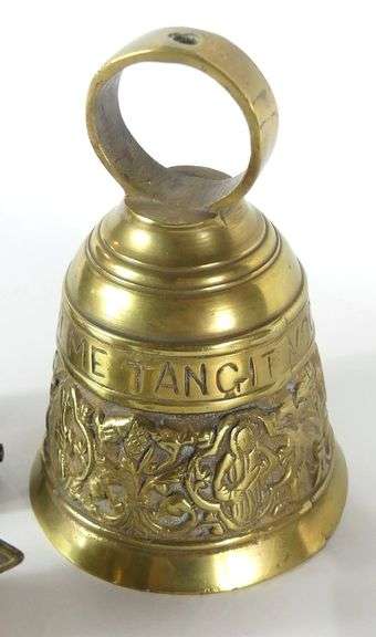 BRASS COLLECTION INCLUDING ANTIQUE BELLS