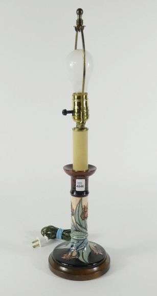 MOORCROFT CANDLESTICK LAMP