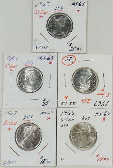CANADIAN SILVER COINS
