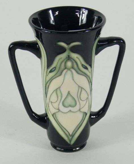 MOORCROFT TWIN-HANDLED VASE