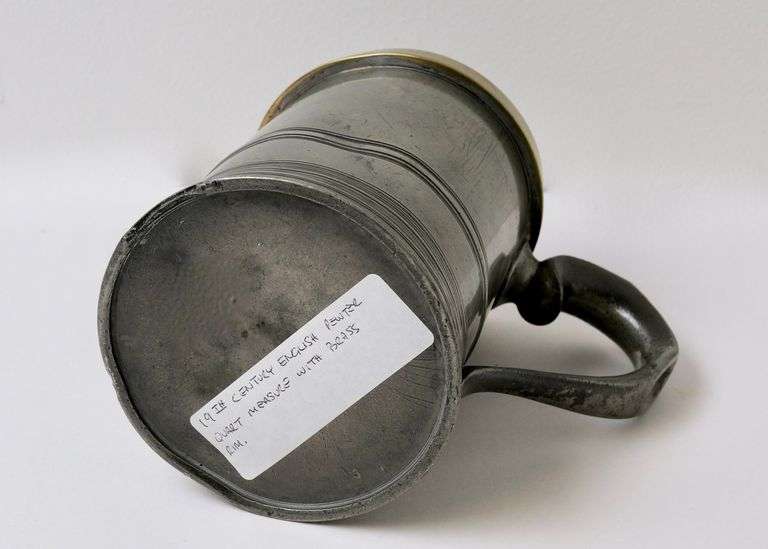 PEWTER QUART MEASURE