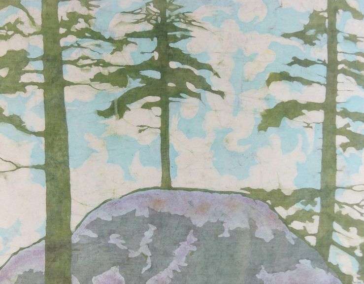 TWO BATIKS (FABRIC TEXTILES)