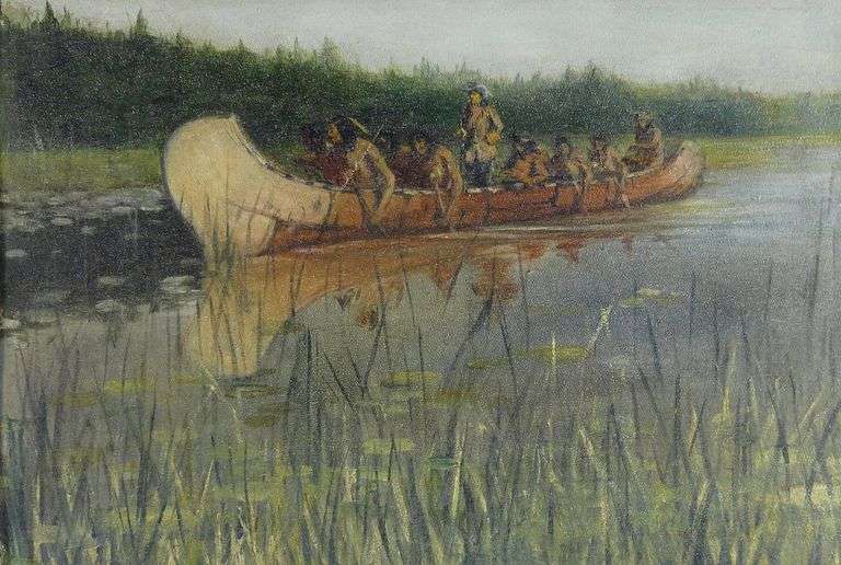 ANTIQUE AMERICAN SCHOOL OIL