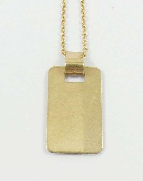 GOLD PENDANT ON CHAIN