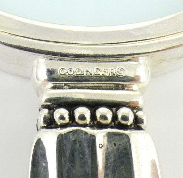 BIRKS STERLING MIRROR, MAGNIFIER