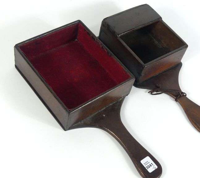 PAIR OF EARLY ENGLISH OFFERTORY COLLECTION BOXES