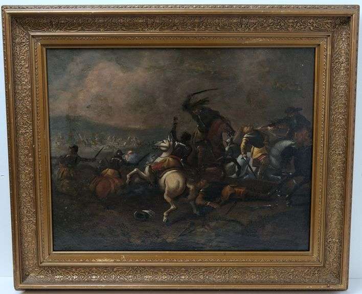 CROMWELLIAN BATTLE PAINTING