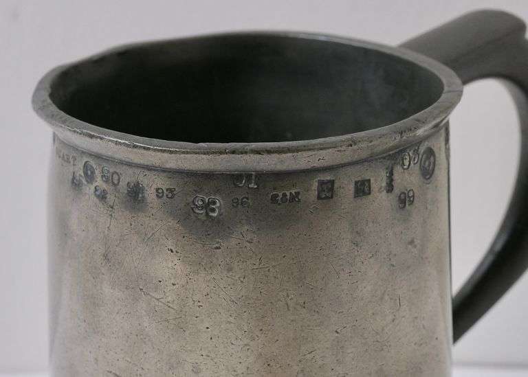 UNUSUAL PEWTER QUART