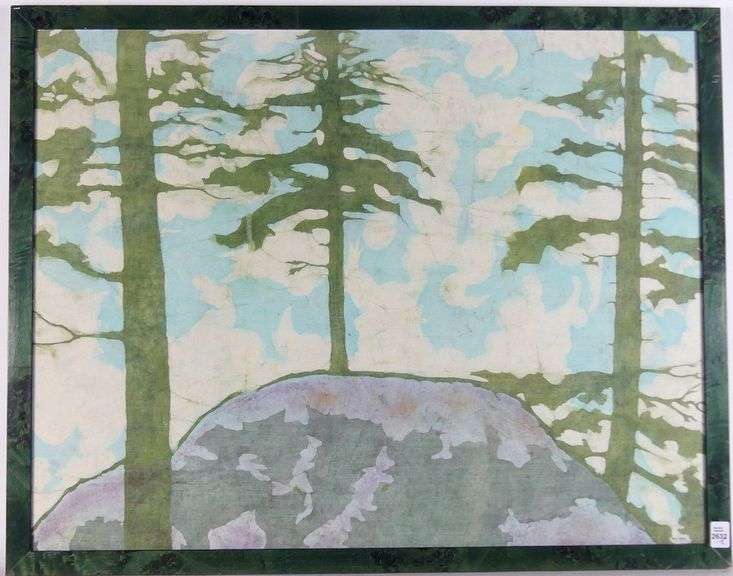 TWO BATIKS (FABRIC TEXTILES)