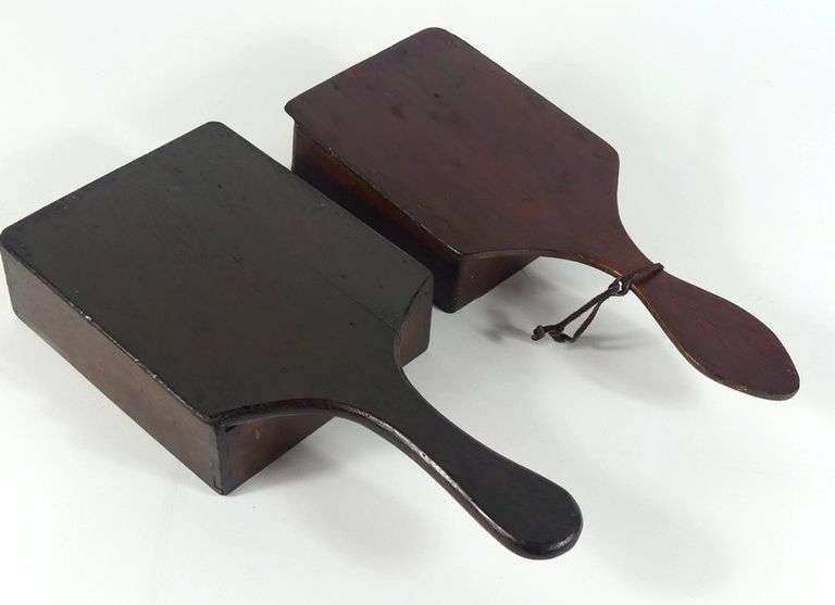 PAIR OF EARLY ENGLISH OFFERTORY COLLECTION BOXES