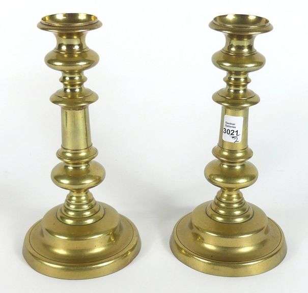 SUPERB PAIR OF GEORGIAN CANDLESTICKS