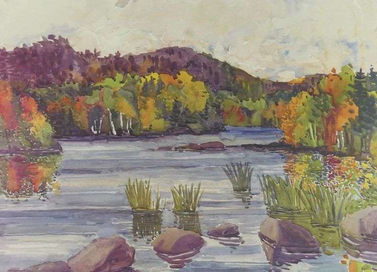 PAIR CANADIAN SCHOOL PRINTS