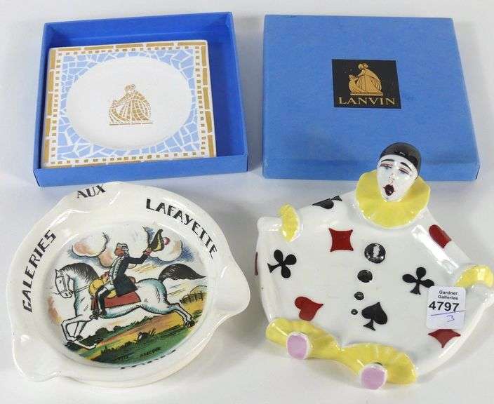 THREE ART DECO ASHTRAYS