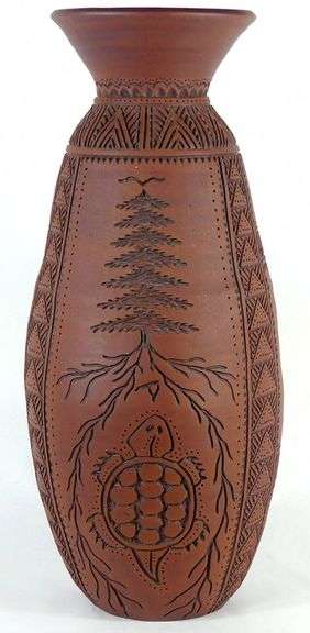 ONE-OF-A-KIND TALKING EARTH VASE BY STEVE SMITH