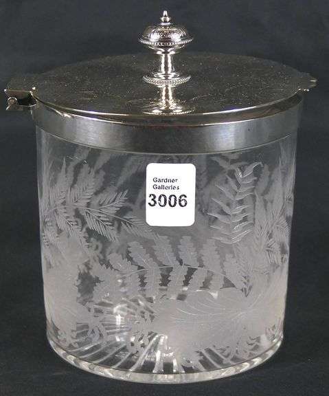 ANTIQUE ENGLISH BISCUIT BARREL